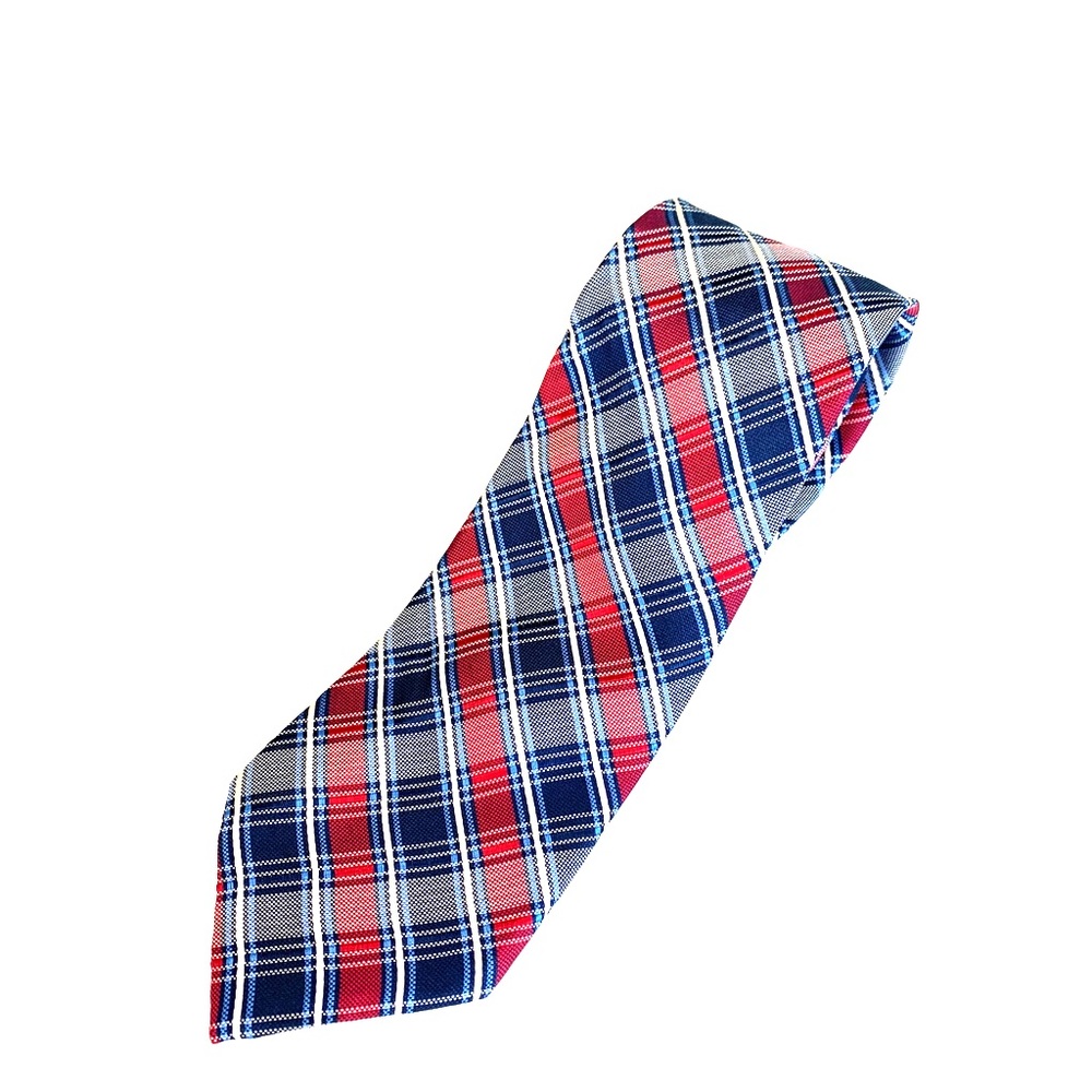 NWOT Nautica Plaid Silk Tie